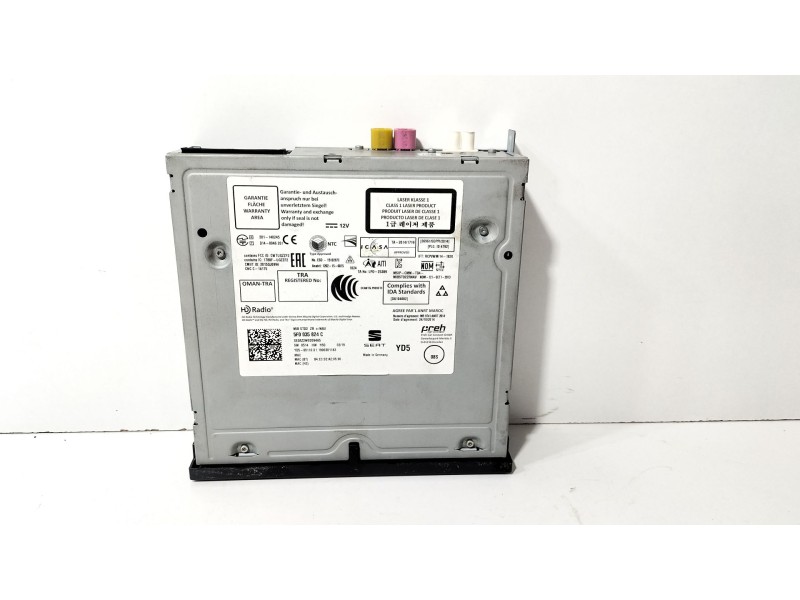 Recambio de sistema audio / radio cd para seat leon st (5f8) 1.0 tsi referencia OEM IAM 5F0035824C  