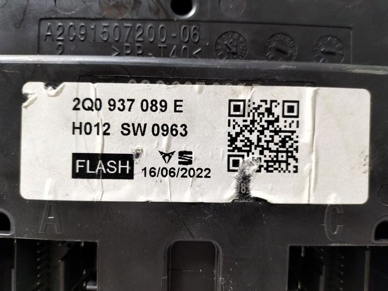 Recambio de modulo electronico para seat ibiza v (kj1, kjg) 1.0 mpi referencia OEM IAM 2Q0937089E  