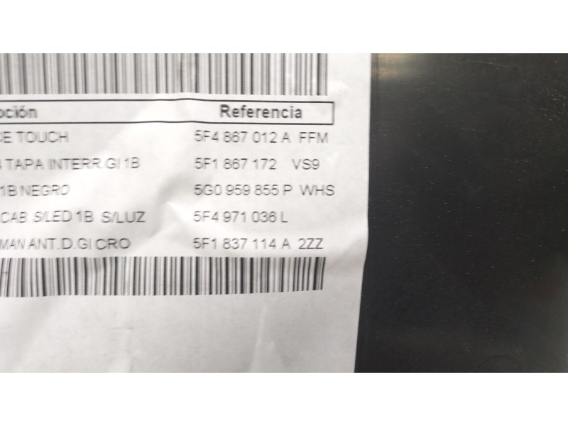 Recambio de juego asientos completo para seat leon st (5f8) 1.0 tsi referencia OEM IAM 5 puertas  