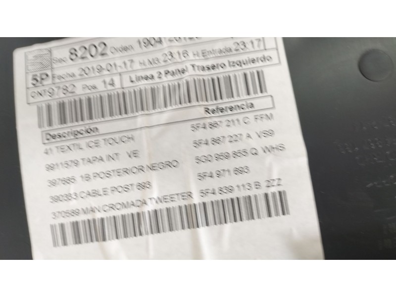 Recambio de juego asientos completo para seat leon st (5f8) 1.0 tsi referencia OEM IAM 5 puertas  