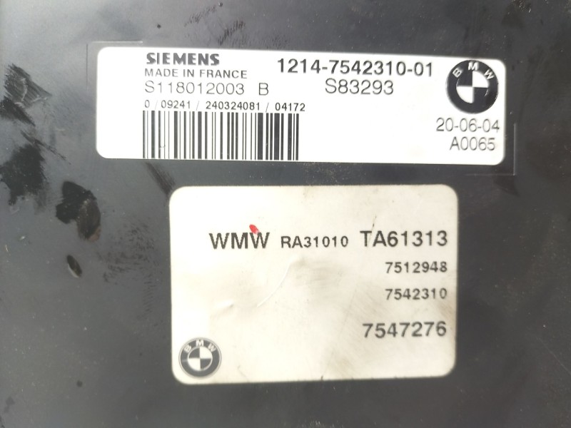 Recambio de centralita motor uce para mini mini (r50, r53) one referencia OEM IAM 12147542310 01  