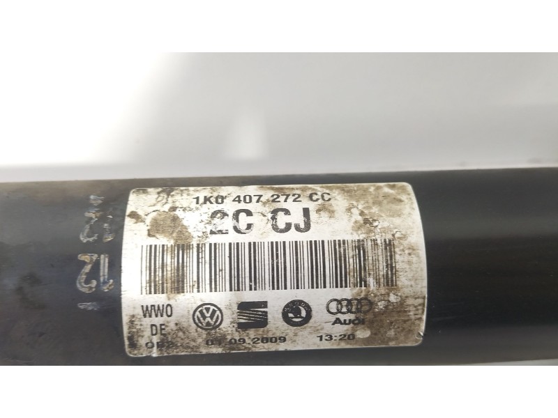 Recambio de transmision delantera derecha para volkswagen golf v (1k1) 1.9 tdi referencia OEM IAM 1K0407272CC  