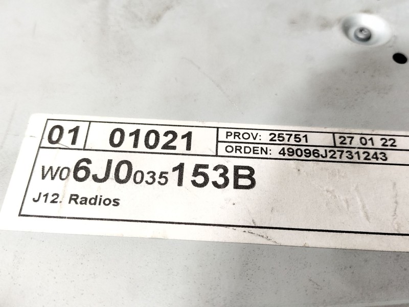 Recambio de pantalla multifuncion para seat ibiza iv sc (6j1, 6p5) 1.4 referencia OEM IAM 6J0035153B  