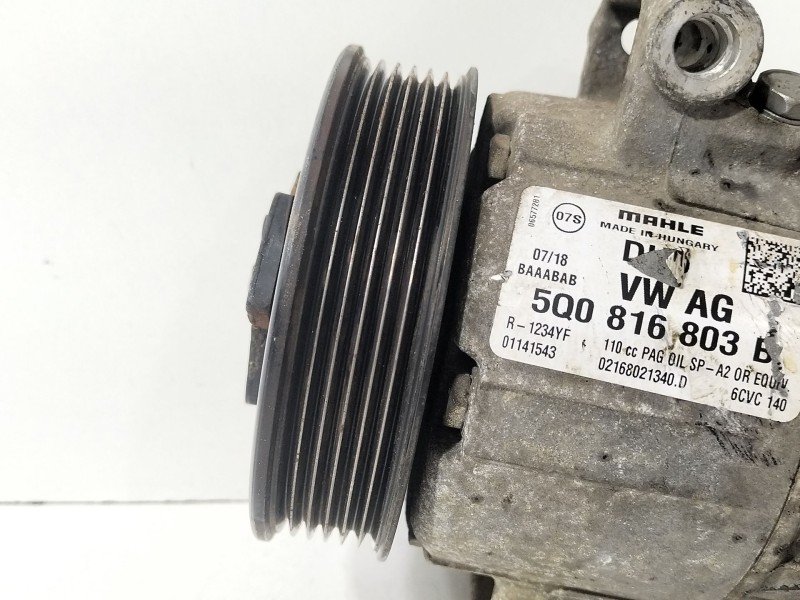 Recambio de compresor aire acondicionado para volkswagen golf vii (5g1, bq1, be1, be2) 1.6 tdi referencia OEM IAM 5Q0816803B  
