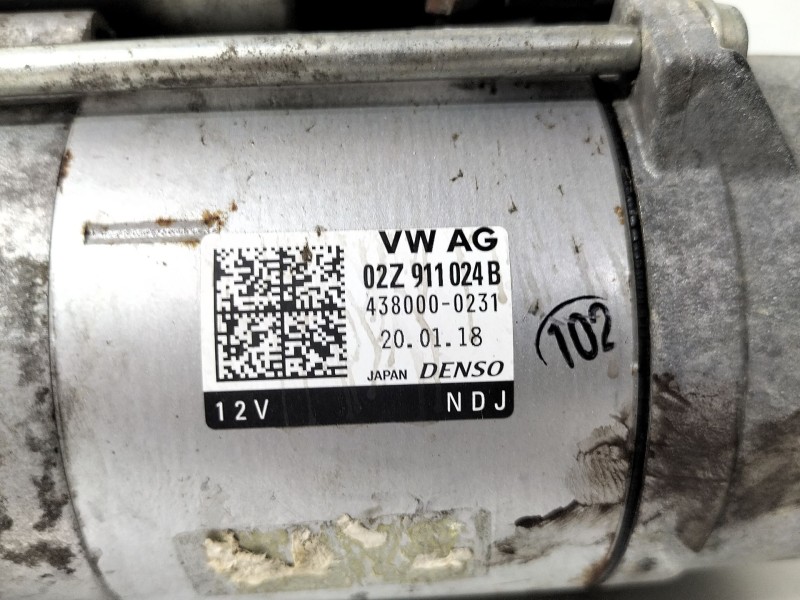 Recambio de motor arranque para volkswagen golf vii (5g1, bq1, be1, be2) 1.6 tdi referencia OEM IAM 02Z911024B  