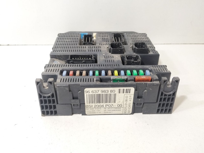 Recambio de caja reles / fusibles para citroën jumpy 1.6 16v hdi referencia OEM IAM 9663798380  