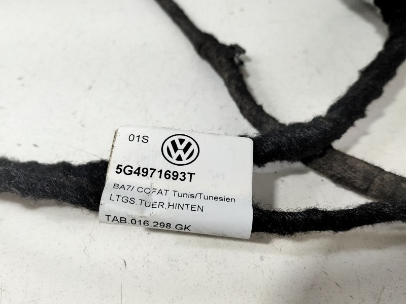 Recambio de cableado electrico de puerta para volkswagen golf vii (5g1, bq1, be1, be2) 1.6 tdi referencia OEM IAM 5G4971693T  