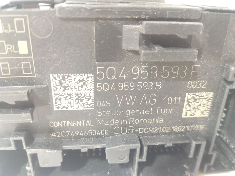 Recambio de modulo electronico para volkswagen golf vii (5g1, bq1, be1, be2) 1.6 tdi referencia OEM IAM 5Q4959593E  