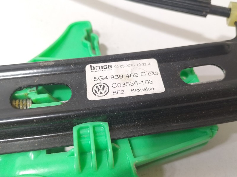 Recambio de elevalunas trasero derecho para volkswagen golf vii (5g1, bq1, be1, be2) 1.6 tdi referencia OEM IAM 5G4839462C  