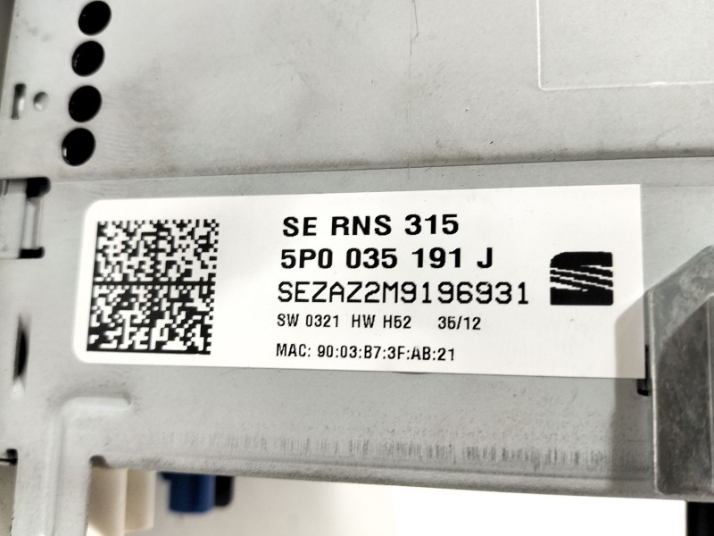 Recambio de pantalla multifuncion para seat leon (1p1) 1.4 tsi referencia OEM IAM 5P0035191J  
