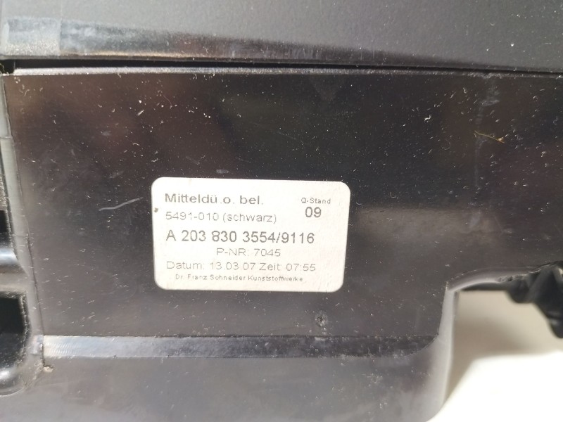 Recambio de rejilla aireadora para mercedes-benz clase c coupé (cl203) c 220 cdi (203.708) referencia OEM IAM A2038303554  