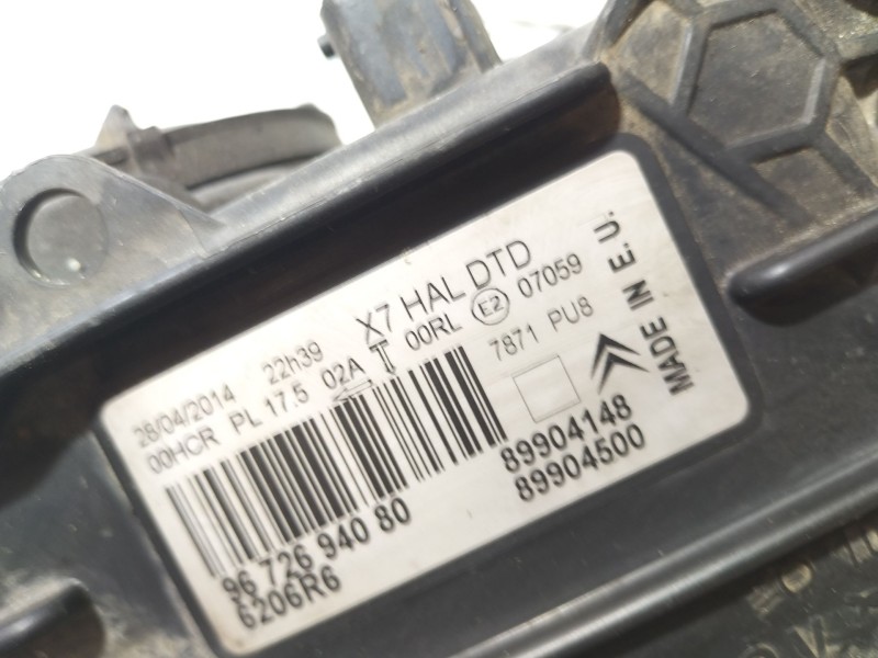 Recambio de faro derecho para citroën c5 iii (rd_) 1.6 hdi 110 referencia OEM IAM 9672694080  