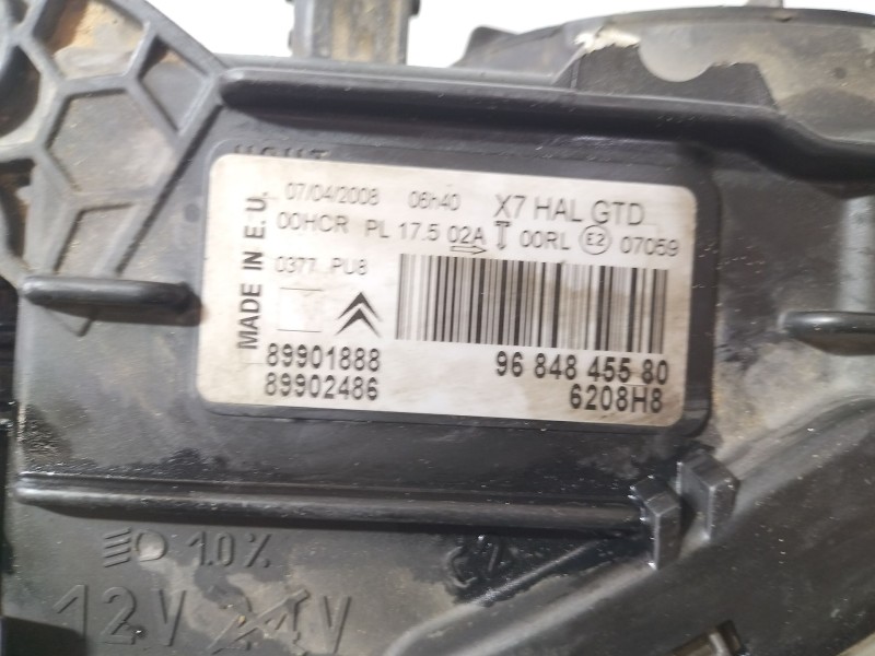 Recambio de faro izquierdo para citroën c5 iii (rd_) 1.6 hdi 110 referencia OEM IAM 9684845580  