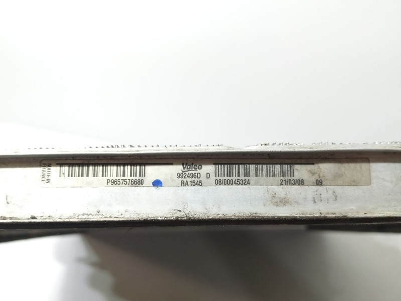 Recambio de radiador agua para citroën c5 iii (rd_) 1.6 hdi 110 referencia OEM IAM 992496D  