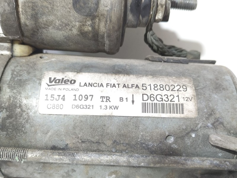 Recambio de motor arranque para fiat punto (188_) 1.3 jtd 16v referencia OEM IAM 51880229  