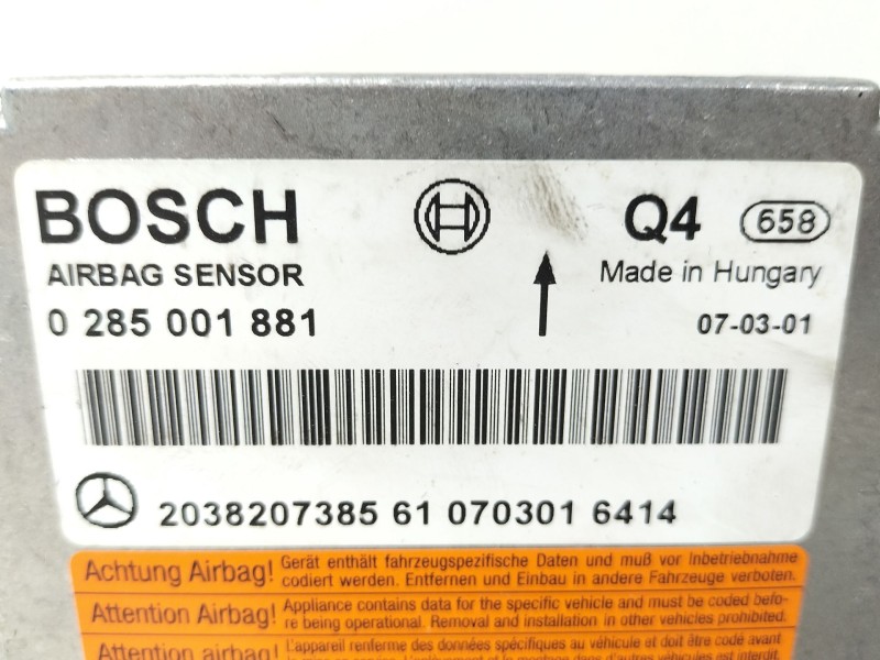 Recambio de kit airbag para mercedes-benz clase c coupé (cl203) c 220 cdi (203.708) referencia OEM IAM A0008605402  