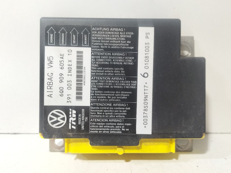 Recambio de centralita airbag para seat ibiza iii (6l1) 1.4 tdi referencia OEM IAM 6Q0909605AE  