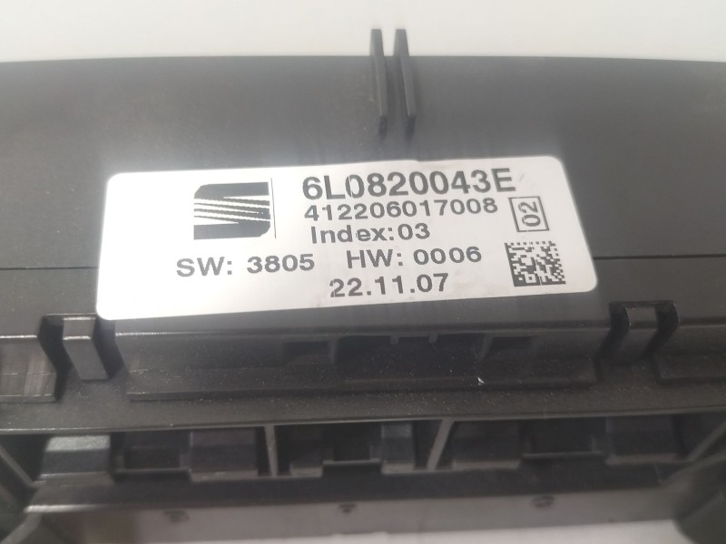 Recambio de mando climatizador para seat ibiza iii (6l1) 1.4 tdi referencia OEM IAM 6L0820043E  