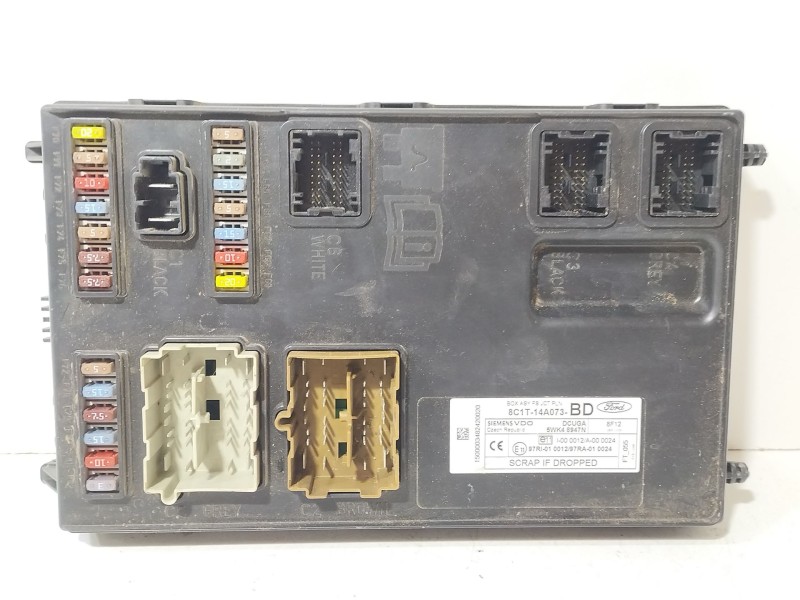 Recambio de caja reles / fusibles para ford transit caja cerrada ´06 2.4 tdci cat referencia OEM IAM 8C1T14A073  
