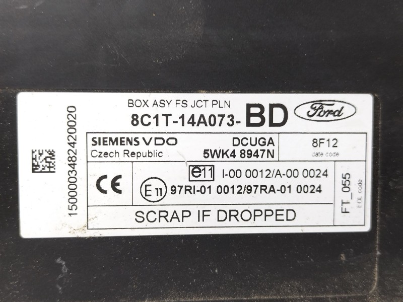 Recambio de caja reles / fusibles para ford transit caja cerrada ´06 2.4 tdci cat referencia OEM IAM 8C1T14A073  