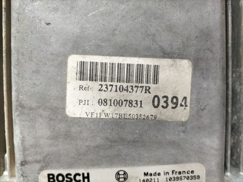Recambio de centralita motor uce para renault kangoo express (fw0/1_) 1.5 dci 85 (fw0k, fw0l, fw0b) referencia OEM IAM 237102747