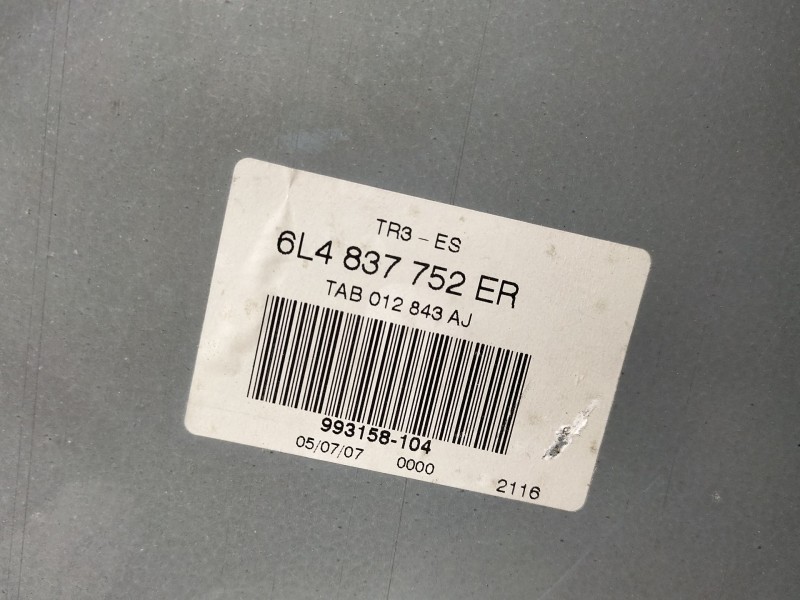 Recambio de elevalunas delantero derecho para seat ibiza iii (6l1) 1.9 tdi referencia OEM IAM 6L4837752ER  