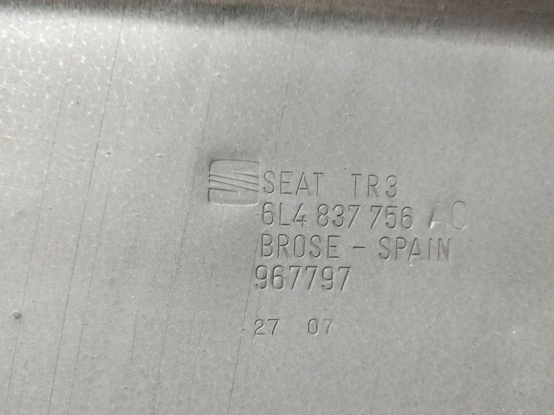Recambio de elevalunas delantero derecho para seat ibiza iii (6l1) 1.9 tdi referencia OEM IAM 6L4837752ER  