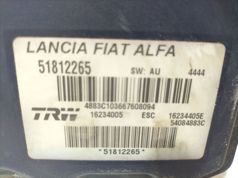 Recambio de abs para alfa romeo 159 (939_) 1.9 jtdm 16v (939axc1b, 939axc12) referencia OEM IAM 51812265  