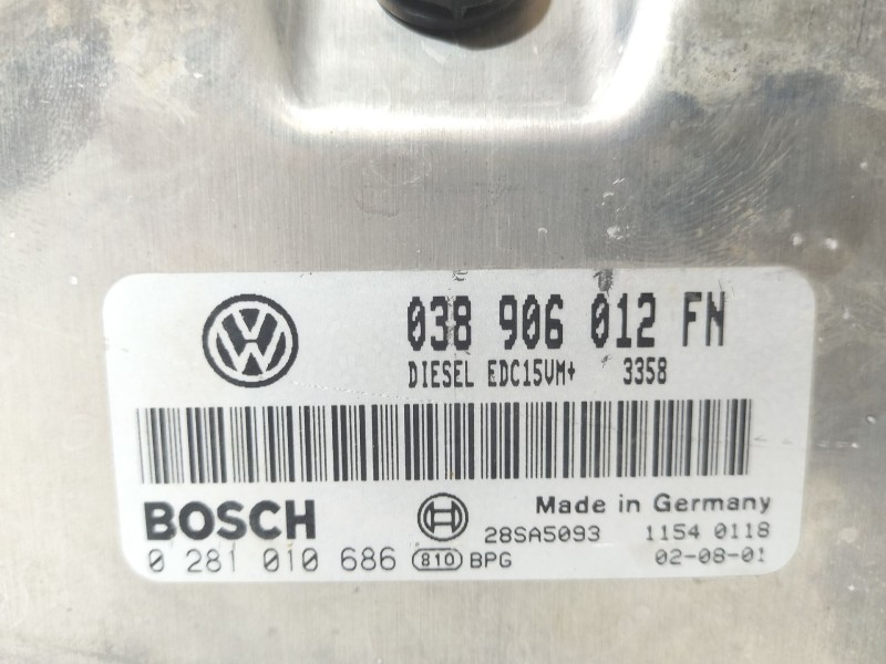 Recambio de centralita motor uce para seat leon (1m1) 1.9 tdi referencia OEM IAM 038906012FN  