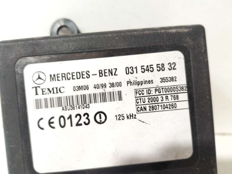 Recambio de modulo inmovilizador para mercedes-benz clase c coupé (cl203) c 220 cdi (203.708) referencia OEM IAM 0315455832  