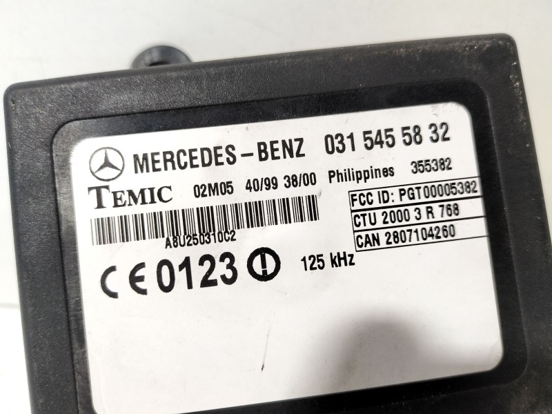 Recambio de modulo inmovilizador para mercedes-benz sprinter 02.00  caja cerrada 2.2 cdi cat referencia OEM IAM 0315455832  