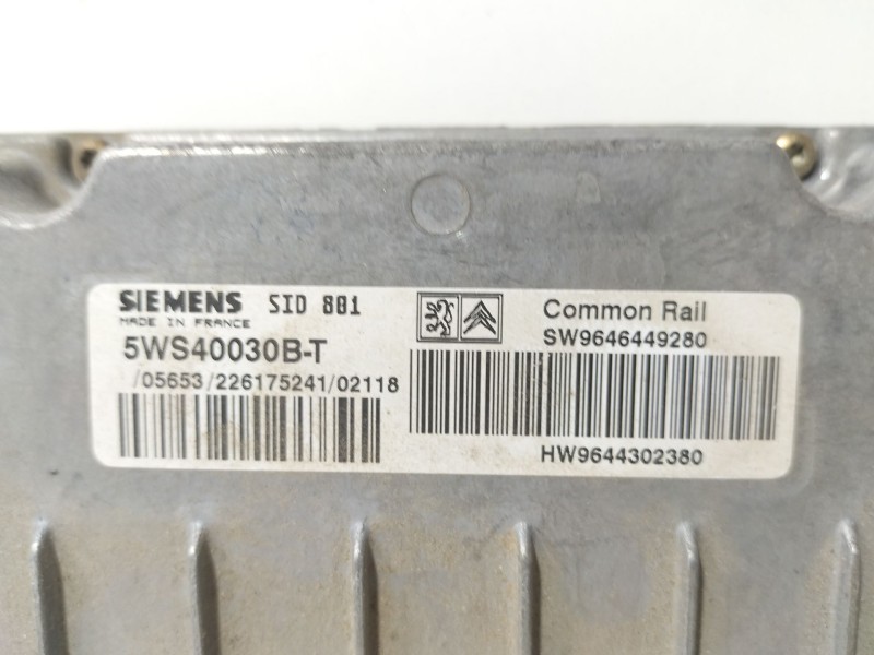Recambio de centralita motor uce para peugeot 307 break / sw (s1) break xt referencia OEM IAM 5WS40030BT  