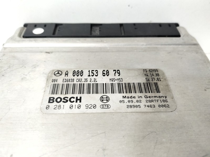 Recambio de centralita motor uce para mercedes-benz sprinter 02.00  caja abierta 2.2 cdi cat referencia OEM IAM A0001536079  