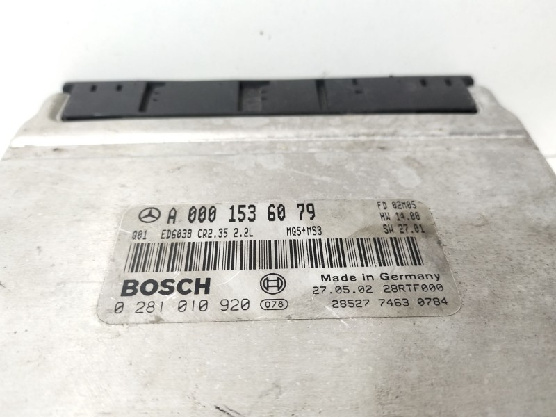 Recambio de centralita motor uce para mercedes-benz sprinter 02.00  caja abierta 2.2 cdi cat referencia OEM IAM A0001536079  