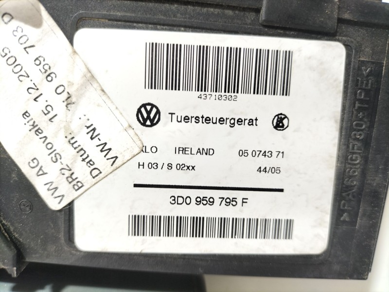 Recambio de motor elevalunas trasero izquierdo para volkswagen touareg (7la, 7l6, 7l7) 5.0 v10 tdi referencia OEM IAM 3D0959795F