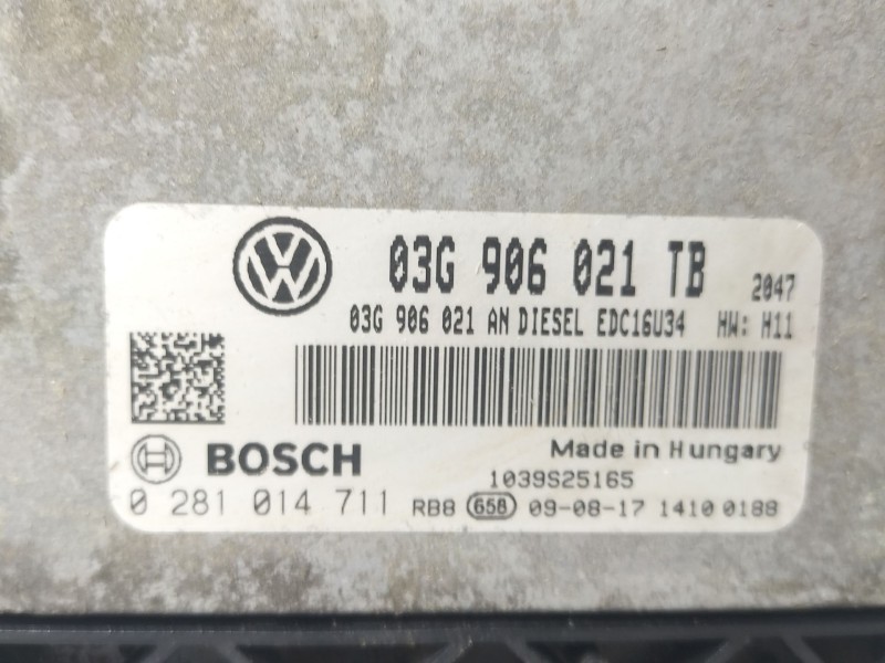 Recambio de centralita motor uce para skoda octavia ii (1z3) 1.9 tdi referencia OEM IAM 03G906021TB  