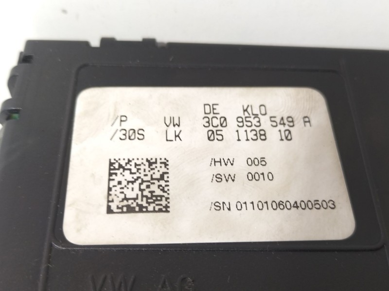 Recambio de modulo electronico para volkswagen passat b6 (3c2) 2.0 tdi referencia OEM IAM 3C0953549A  