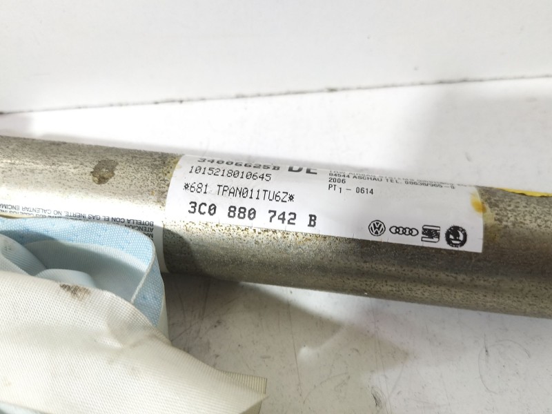 Recambio de airbag cortina delantero derecho para volkswagen passat b6 (3c2) 2.0 tdi referencia OEM IAM 3C0880742B  