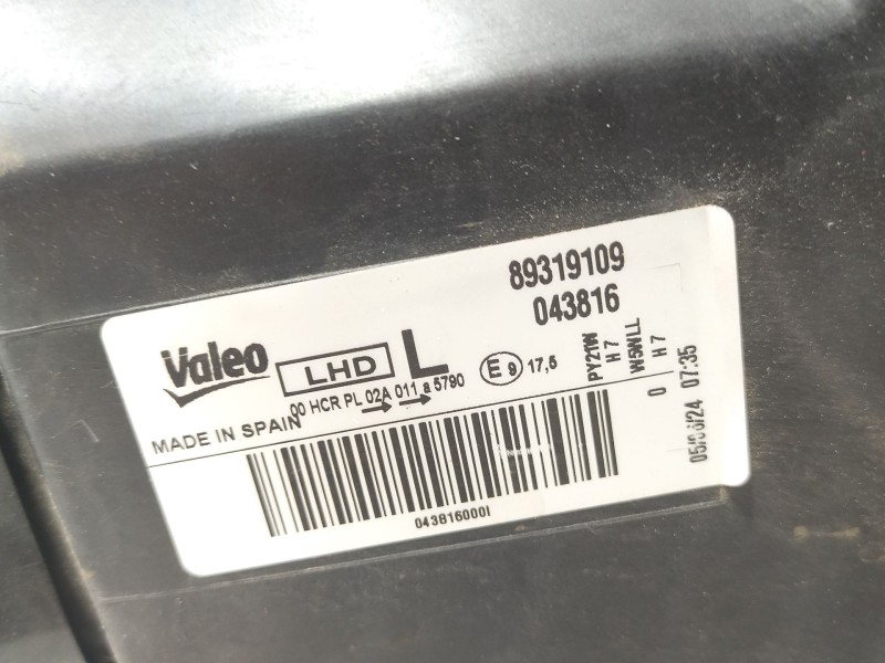 Recambio de faro izquierdo para seat ibiza iv sc (6j1, 6p5) 1.4 referencia OEM IAM 89319109  