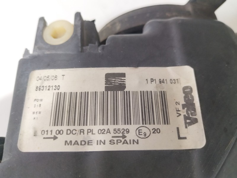 Recambio de faro izquierdo para seat toledo iii (5p2) 2.0 tdi referencia OEM IAM 1P1941032  