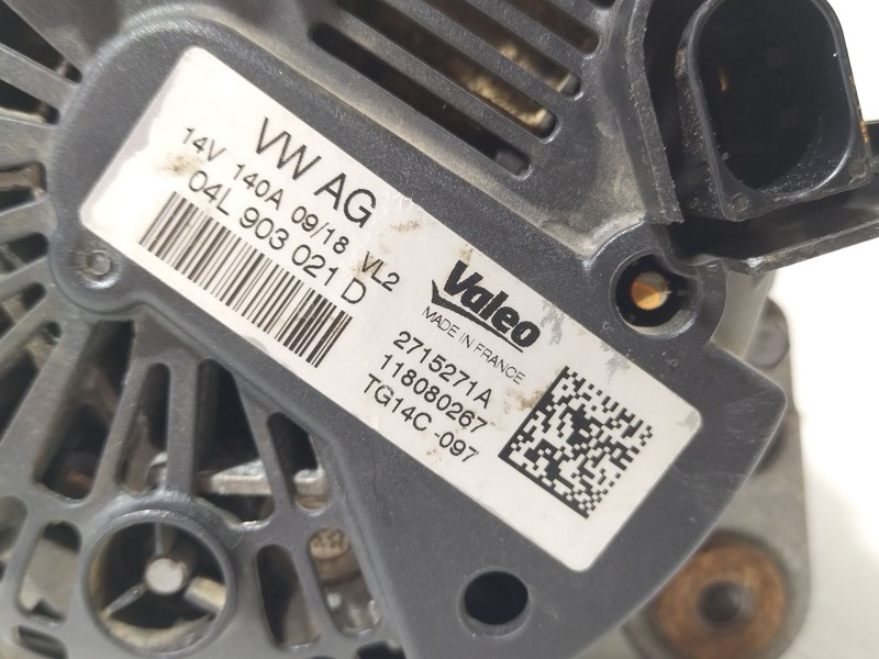 Recambio de alternador para volkswagen tiguan (ad1, ax1) 2.0 tdi referencia OEM IAM 04L903021D  