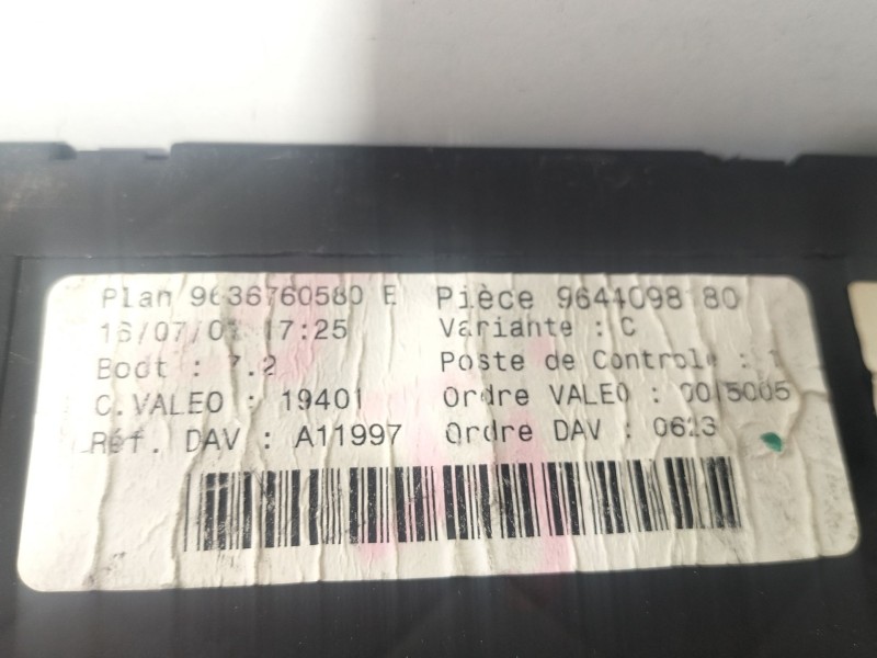 Recambio de modulo electronico para peugeot 307 (3a/c) 2.0 hdi 90 referencia OEM IAM 9636760580  