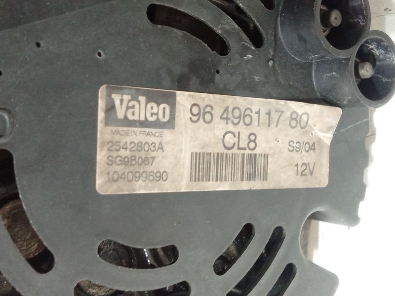 Recambio de alternador para peugeot 206 berlina xn referencia OEM IAM 96496111780  