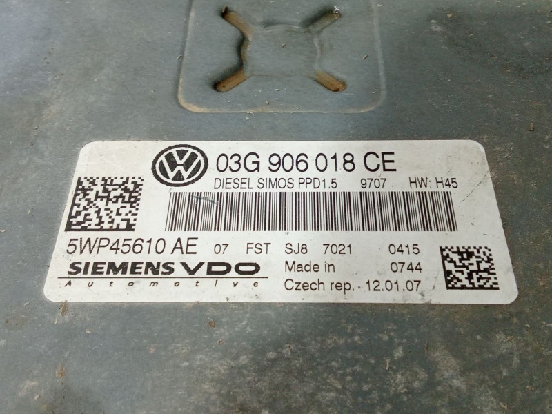 Recambio de centralita motor uce para volkswagen passat b6 (3c2) 2.0 tdi referencia OEM IAM 03G906018CE  