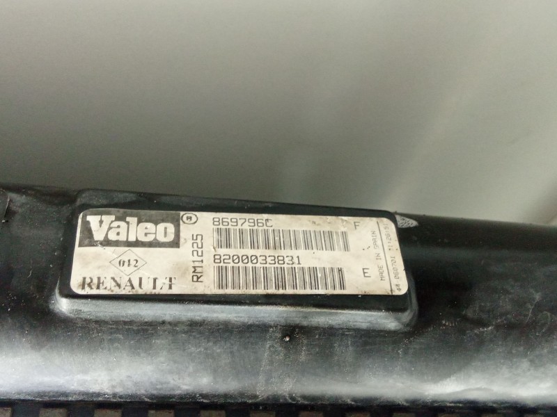 Recambio de radiador agua para renault clio ii fase ii (b/cb0) dynamique referencia OEM IAM 8200033831  