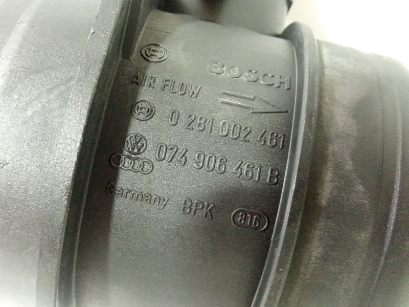 Recambio de caudalimetro para volkswagen passat b6 (3c2) 2.0 tdi referencia OEM IAM 074906461B  