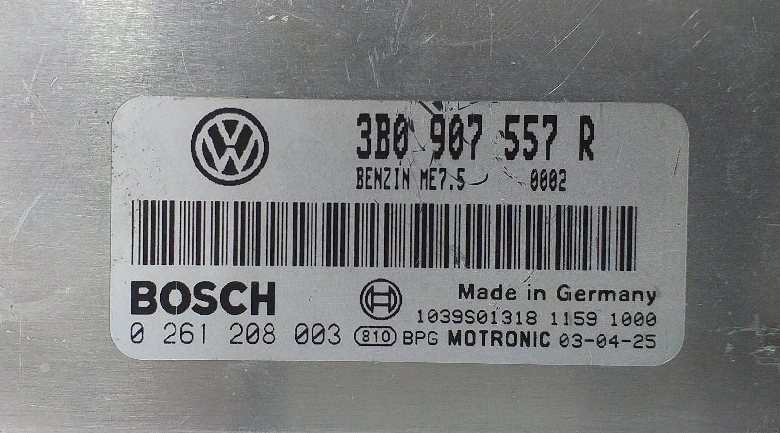 3B0907557R CENTRALITA MOTOR UCE / R / 72356 / 167131 PARA VOLKSWAGEN PASSAT BERL - Picture 2 of 3